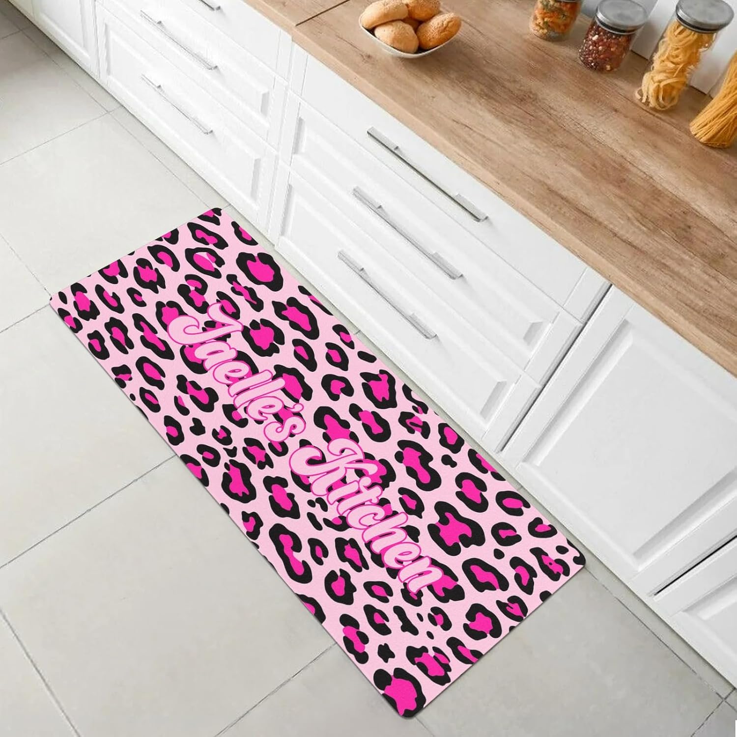 Custom Leopard Print Kitchen Mats image 3