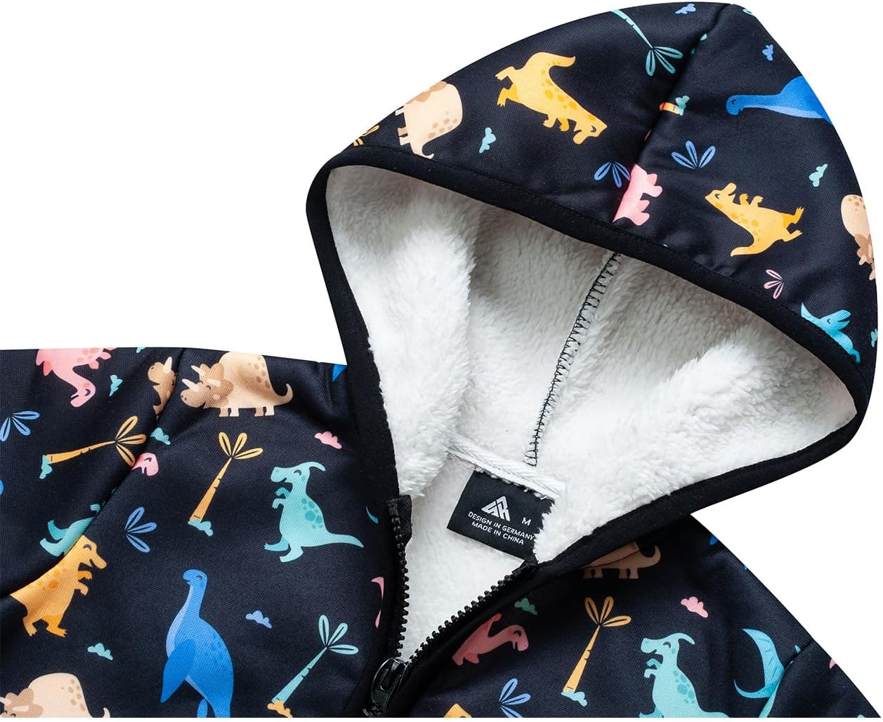 V VALANCH Toddler Fleece Jacket Baby Boys Girls Zip Up Hoodie Sweatshirt Thick Warm Clothes Spring Autumn Winter Coat 1-6T - Image 4