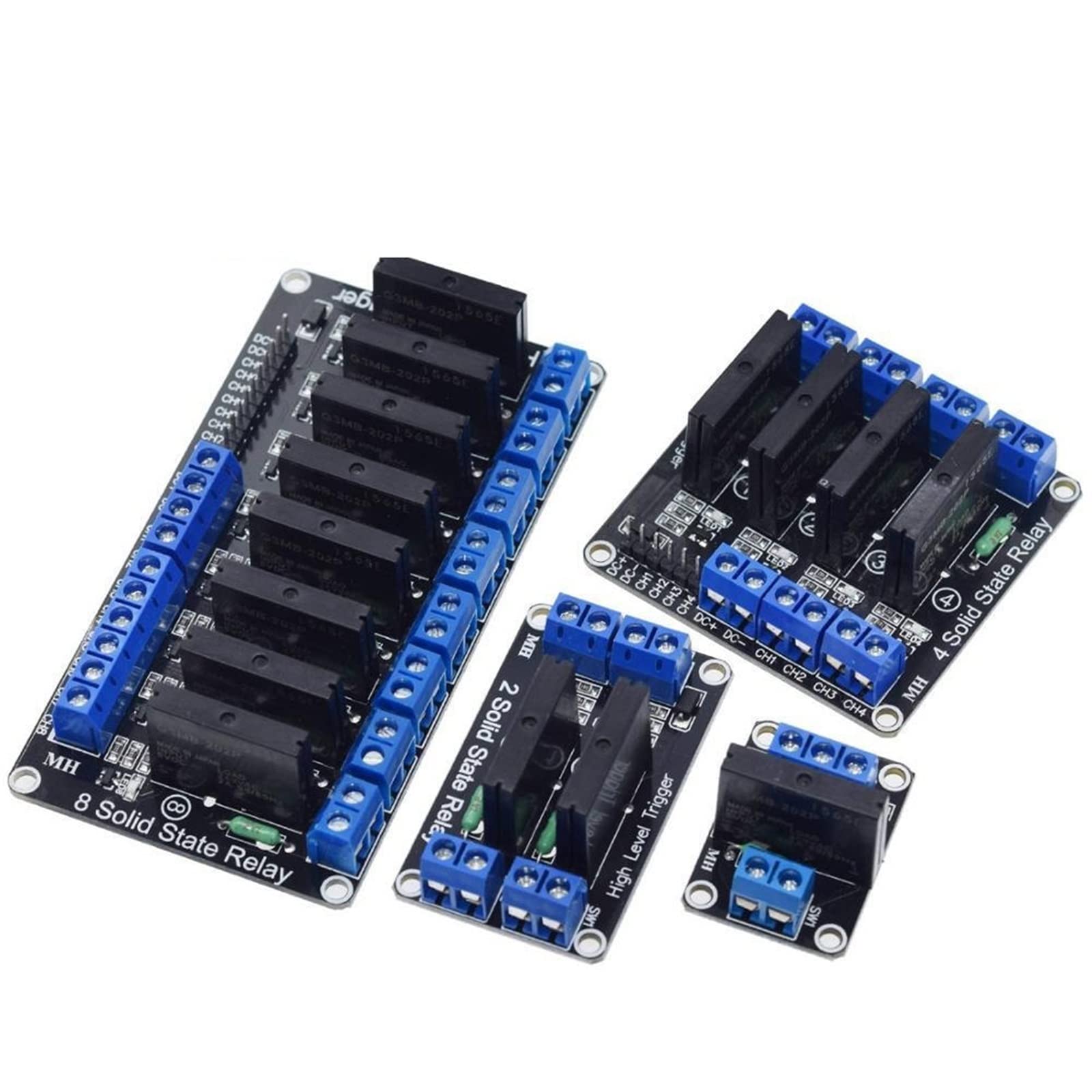 CSKWLLNBC 1 2 4 8 Channel 5V DC Relay Module Solid State High Low Level SSR AVR DSP for(5v 8 Way High)