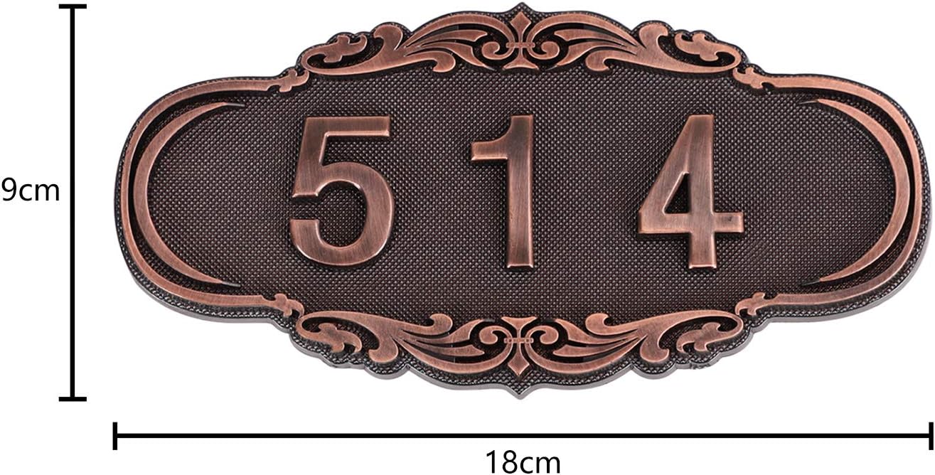 番地 プレート Diy Diy おしゃれ ドア ドアプレート ナンバー 亜鉛合金製 数字 札 番号札 看板 表札 部屋番号 階数 21セール 表札
