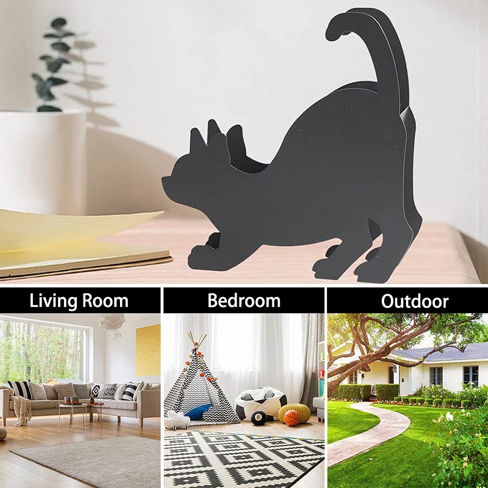 Supporto per Bobina di Zanzara, Innovativo Bruciatore di Incenso, Porta Spirali Antizanzare in Ferro, Forma di Gatto Decorazione per Scrivania, per Casa, Soggiorno, Patio, Esterno