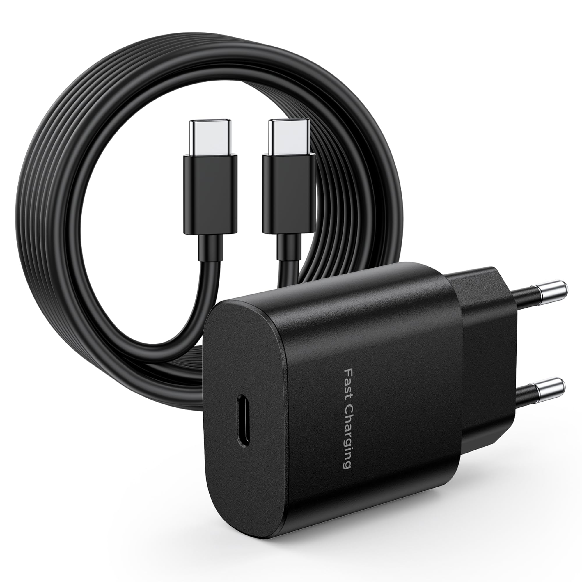 USB C Charger 30W Super Fast Charge for Samsung Galaxy S26/S25/S24 Ultra/S23+/S23 Ultra/S22/S21/Note20, iPhone Google Pixel, Replacement USB C Mains Plug Adapter Quick Charger + 2M Type-C