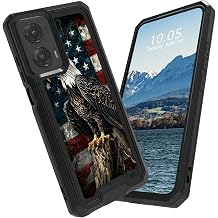 for Moto G Stylus 5G 2024 Case Heavy,Bald Eagle with American Flag
