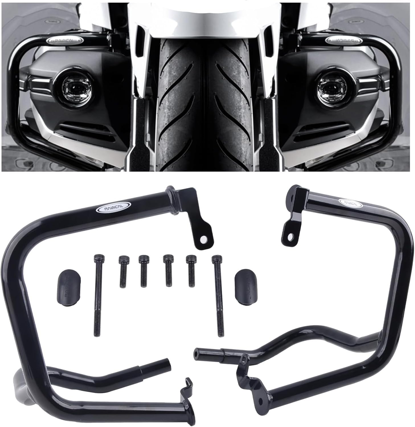 Panical Motorcycle for Honda Goldwing 2018-2025 GL1800 F6B GL1800B Dct Tour Engine Guard Bumper Frame Protection Bar ﻿ (Black Bumper)