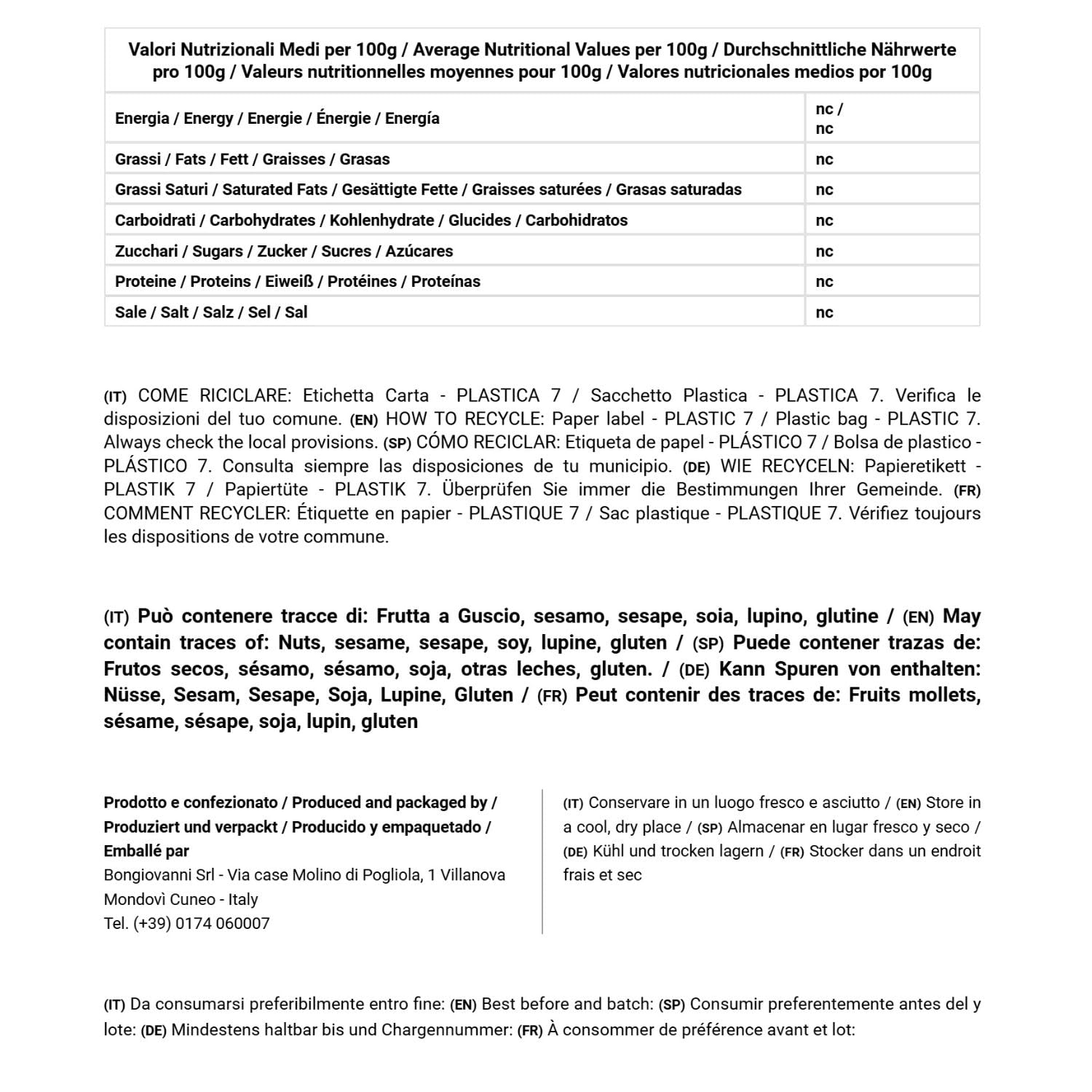 Bongiovanni Bontà Naturali Dicoccum Harina Integral De Espelta 5kg Ecológica