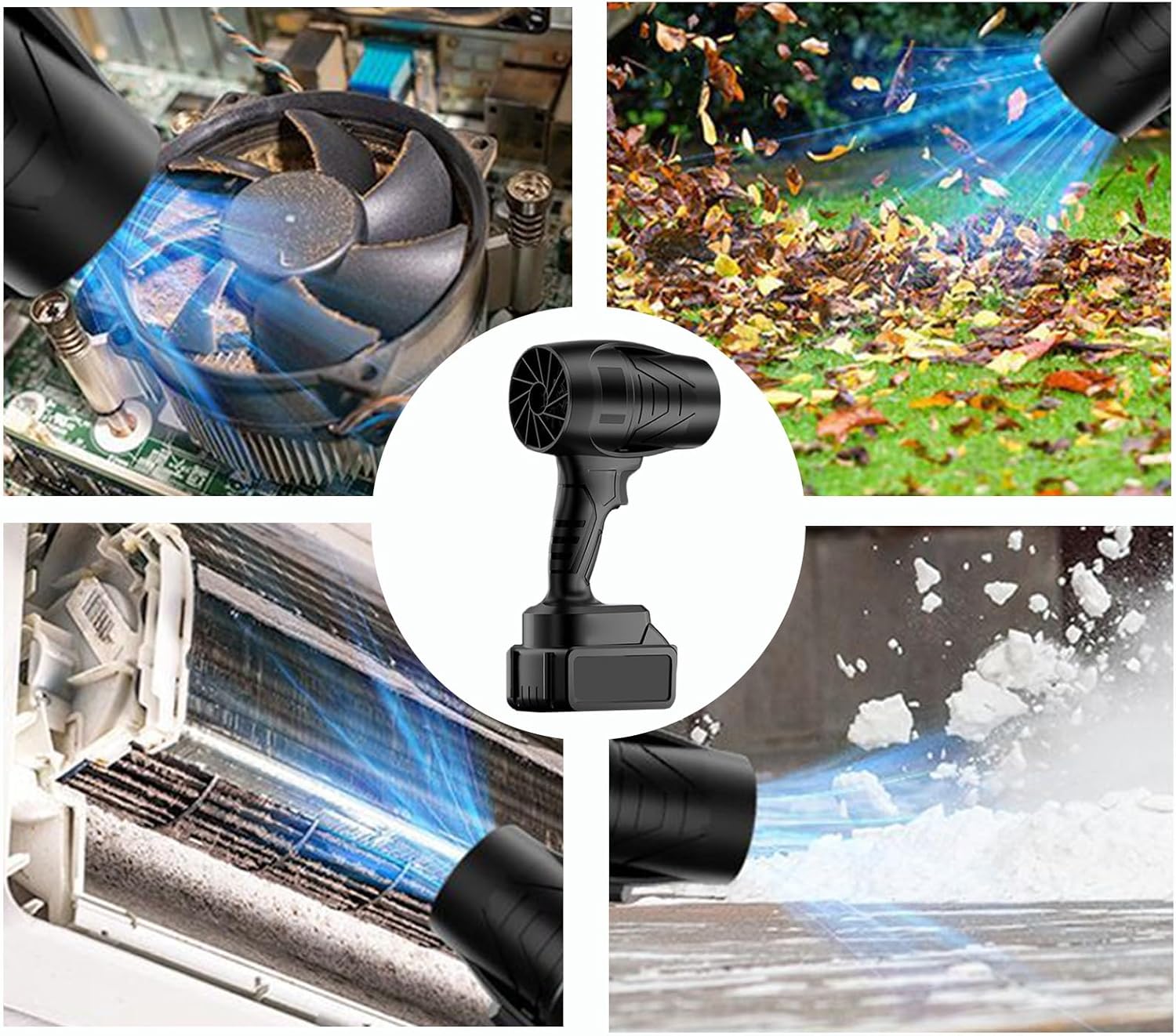 Cordless Leaf Blower, Electric Air Cleaning Tool, Compact Size Outdoor Use Convenience, Lightweight Backyard Device Feature, Garden Equipment Versatile Function, Debris Removal Aid