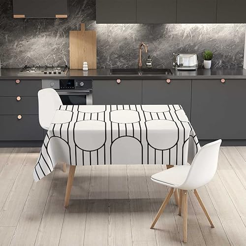 Vista 28 de Mantel de textura de mármol Redondo para mesa de 4 sillas, rectangular para fiestas de Navidad, 30 x 30 pulgadas