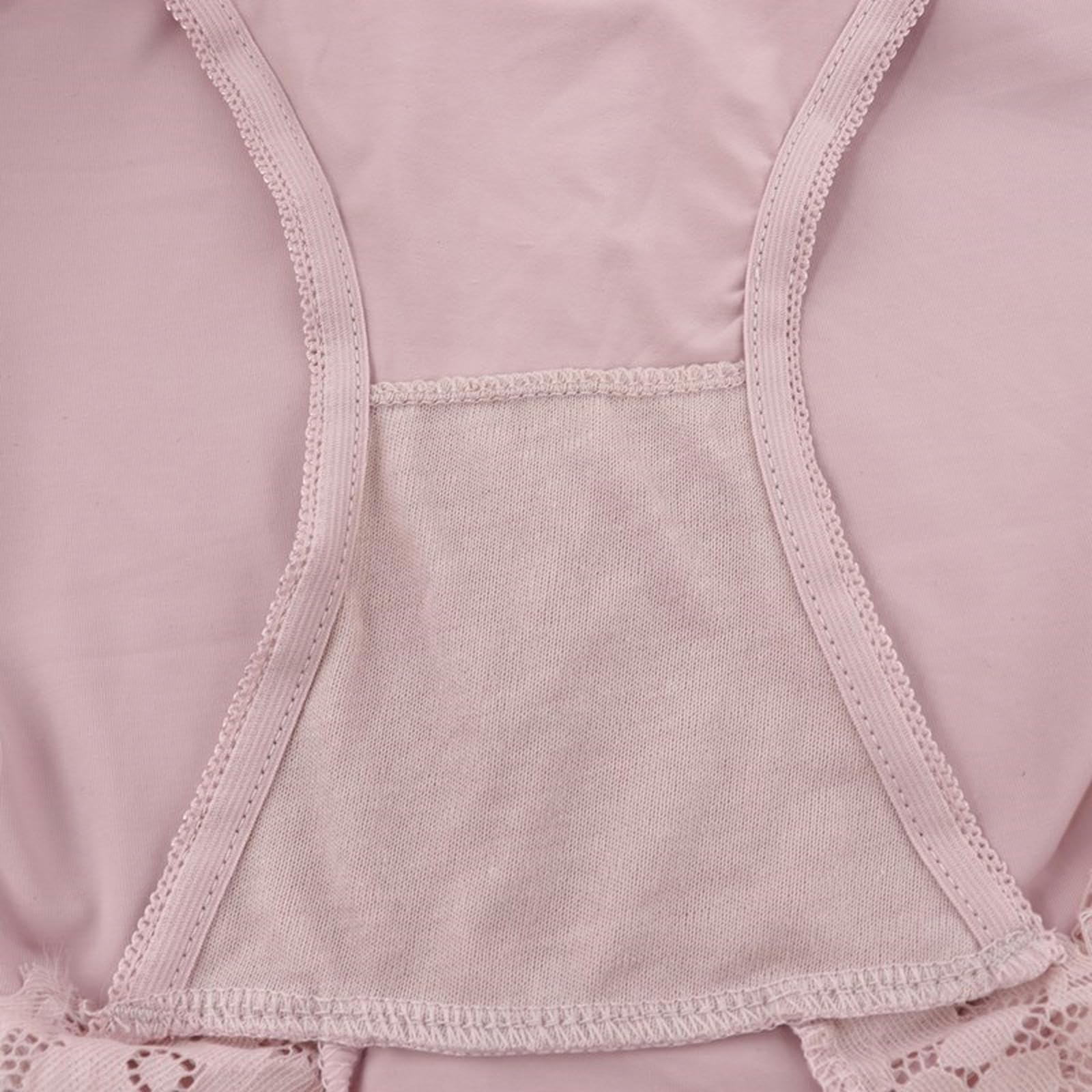 Bragas Mujer 3 Paquetes De Gran Tamaño Mujeres De Encaje De Cintura Alta Calates De Encaje De Encaje Resúmenes Sin Costuras-P02Purple-4Xl