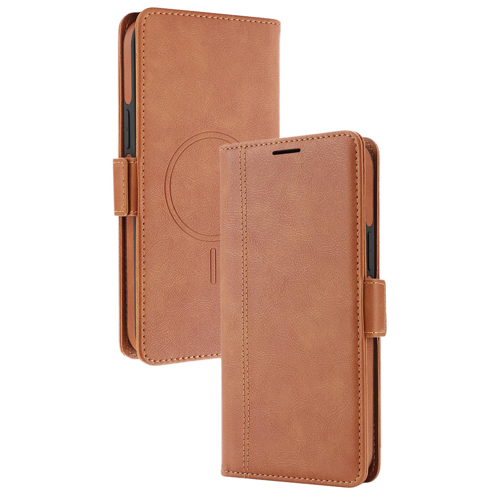MFAOSHI Magnetic Case for Samsung Galaxy S26 Ultra/S26 +/S26, Detachable Wallet Flip Phone Case with Support Function Leather Cover