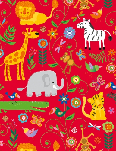 Stewo Roll of Wrapping Paper 70cm x 250m 80gsm Red