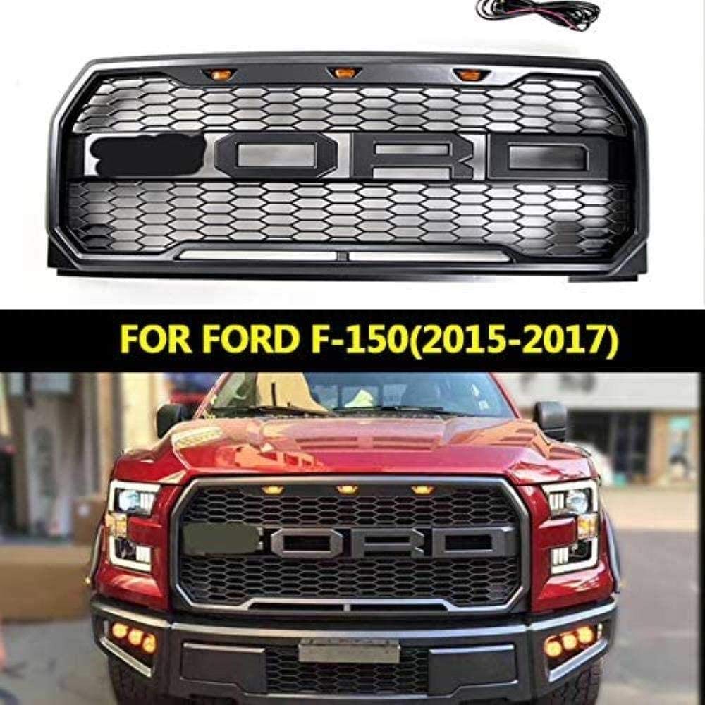 Buy ZFXNB Front Led Grille, Raptor Front Bumper Mesh Grill, With