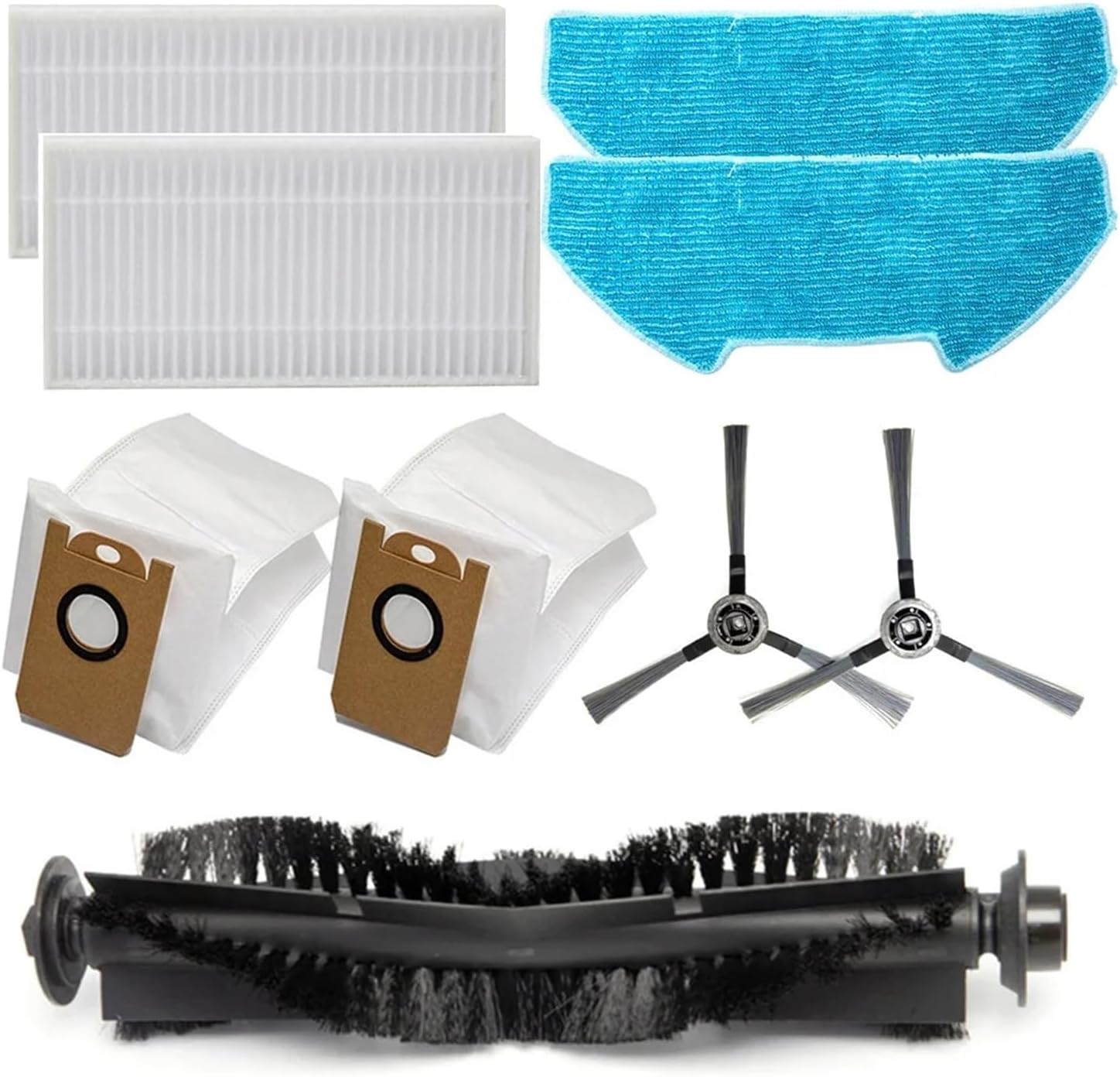 9pcs/set Replacement Kit For Redkey R10 Robot Vacuum Clearner for Parts Sweeper Accessories Filter Mop Cloth Dust Bag Side Brush commendable