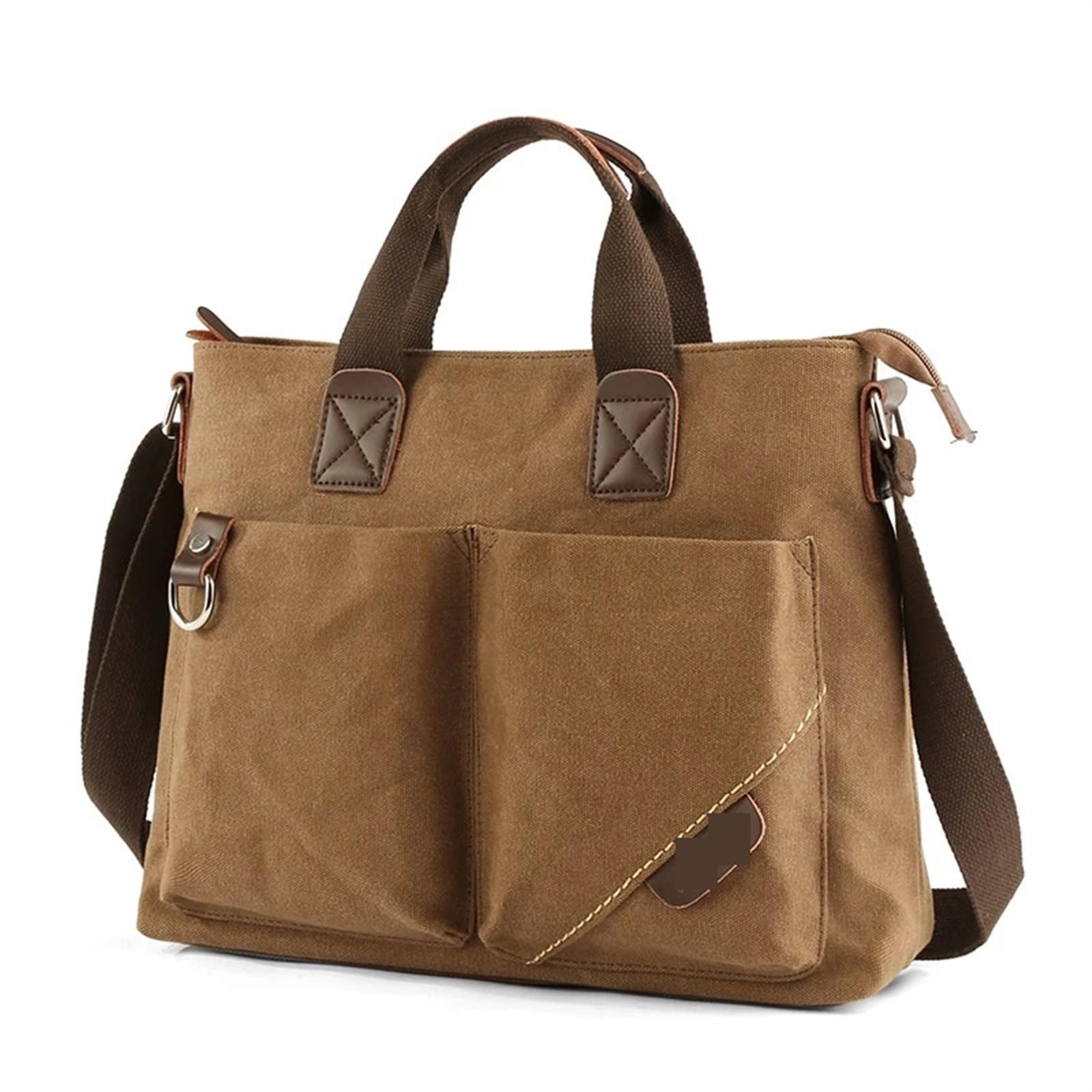 Borsa in tela lavabile Valigetta in pelle Valigia da viaggio Messenger Borsa a tracolla Borsa a mano Borsa grande for laptop da lavoro casual Borsa Per Laptop(A09,15.6-16.1 inch)