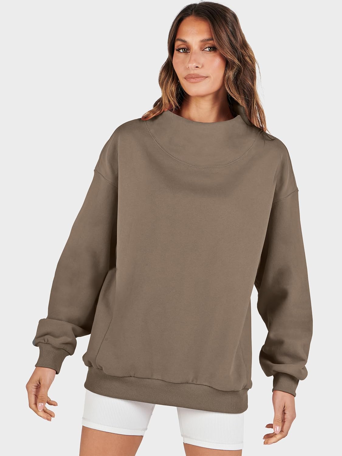 ANRABESS Womens Oversized Sweatshirts Turtleneck Pullover Long Sleeve Hoodies Tops 2025 Fall Fashion Preppy Outfits - Image 8