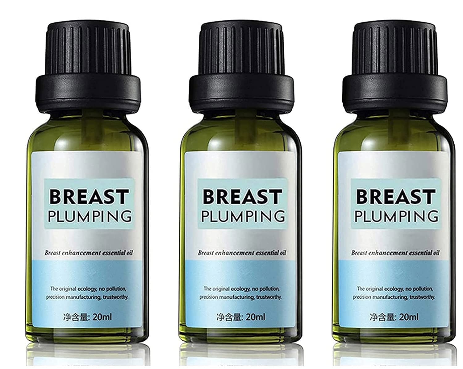 Herbal Bust Up Essential Oil 2022,Natural Bust Up Essential Oil,Breast Enhancement Cream,Breast Plumping Essential Oil,Enlargement Lifting Bust Serum Oil Anti-Sagging (3pcs)