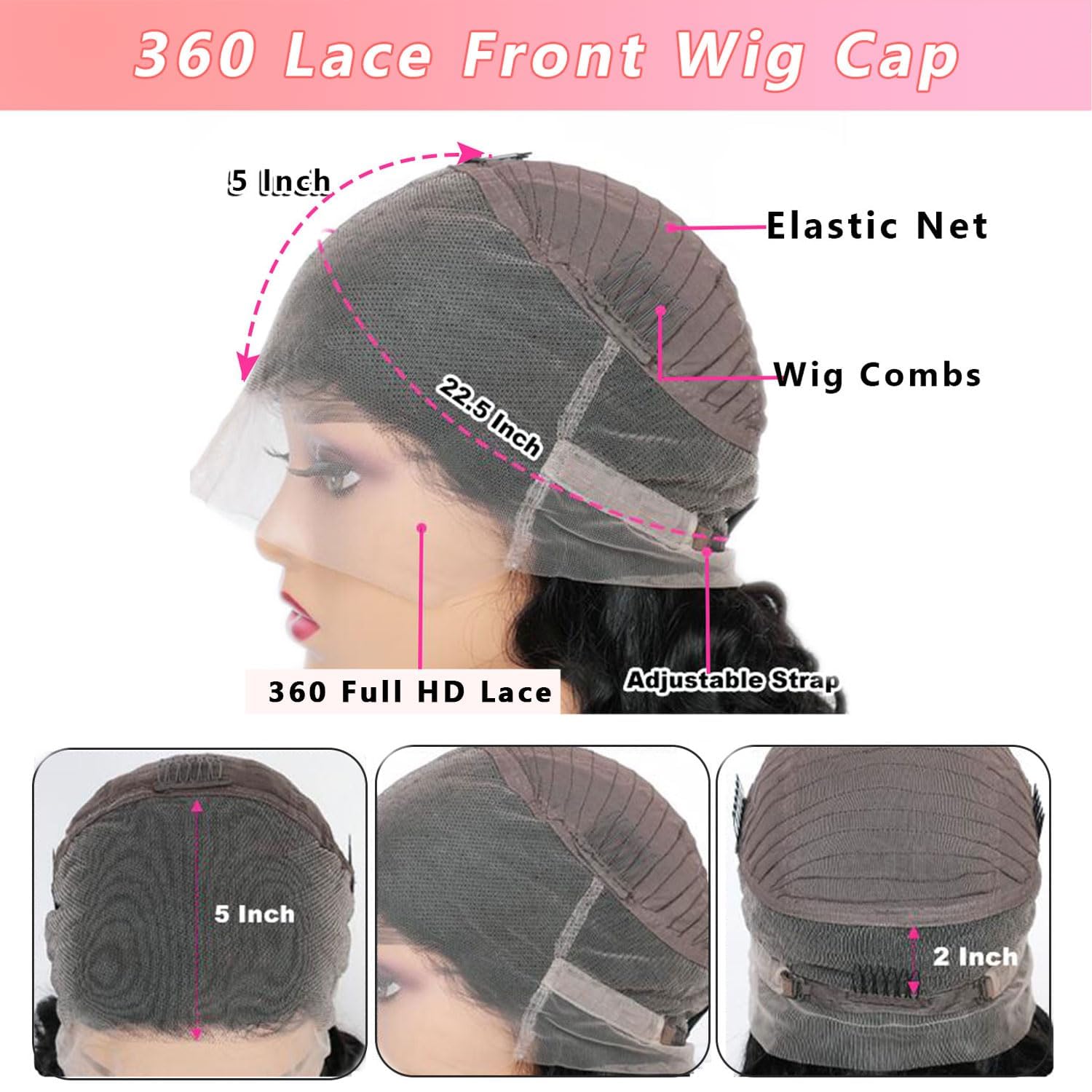 Catti 360 Lace Front Body Wave Human Hair Wig