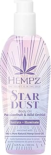 Hempz Aceite corporal Star Dust, hidratante r...