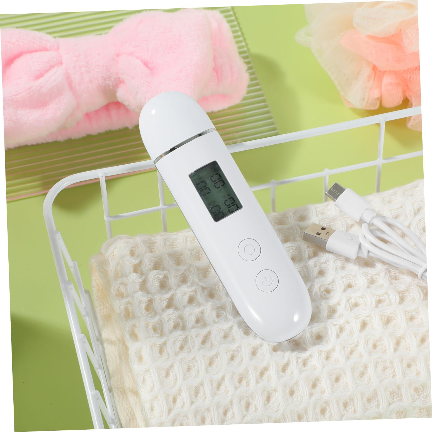 Tester Cutaneo per Idratazione Pelle, Analizzatore Viso Bianco