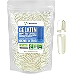 XPRS Nutra Size 0 Empty Capsules - 500 Count Empty Gelatin Capsules - Pills DIY Capsule Filling - Pure Bovine Pill Gel Caps for Do-It-Yourself Supplements (Pearl White)
