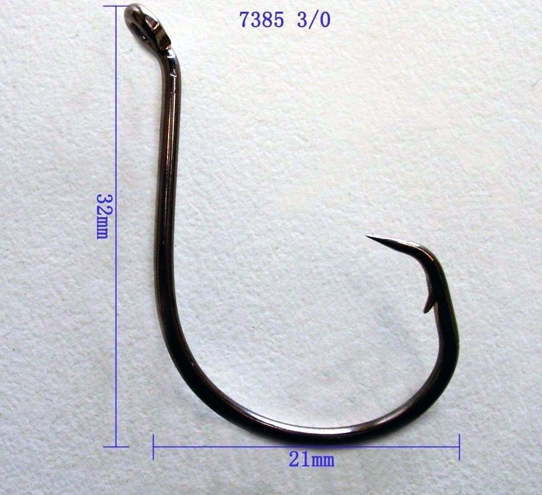 AUSLINE Octopus Circle Hooks Size 3/0 Qty 30 PCS Chemically Sharpened