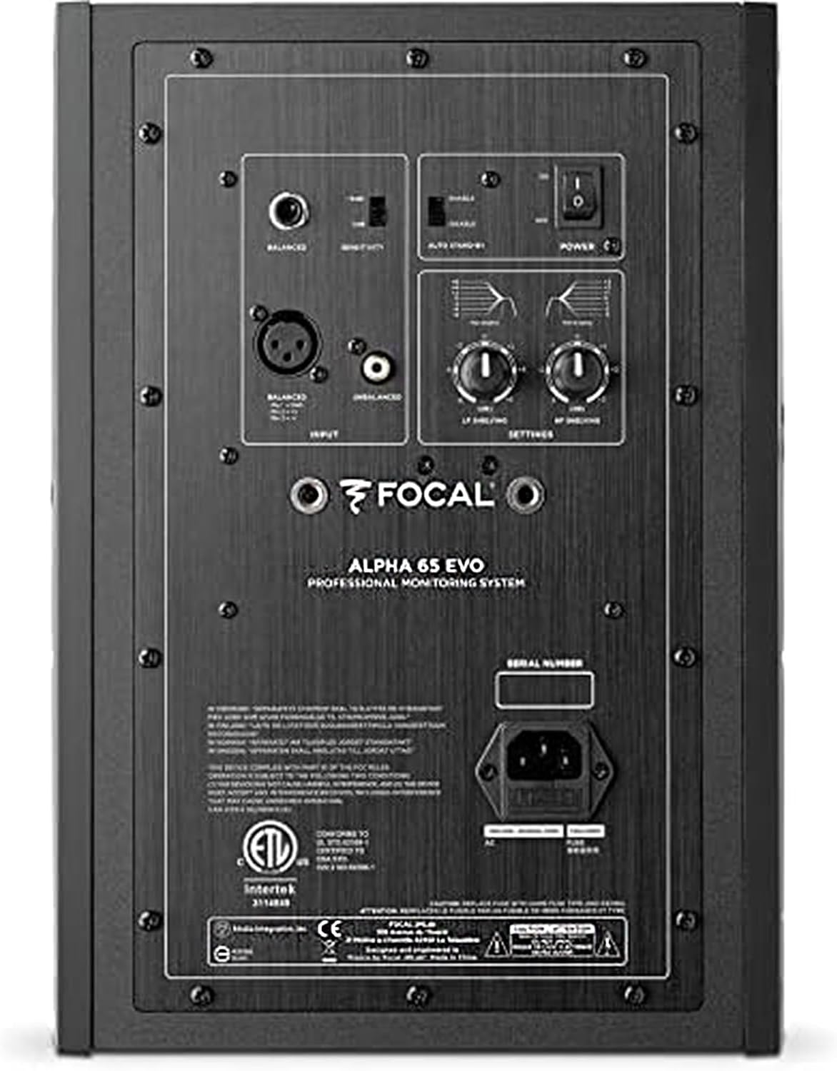 Focal Alpha 65 Evo – 6.5" Active 2-Way Studio Monitor, 85W RMS Bi-Amp, Slatefiber Woofer, 40Hz–22kHz, Neutral Nearfield Reference Speaker – Sold Individually