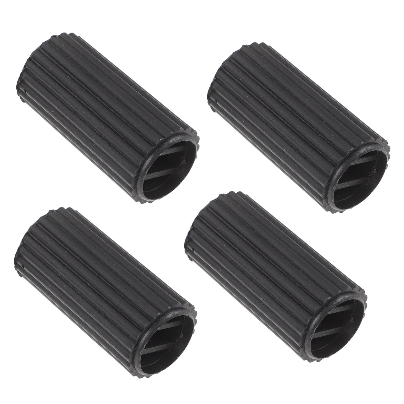 Hohopeti Wheelchair Brake Parts 4pcs Black Plastic End Caps for Cables