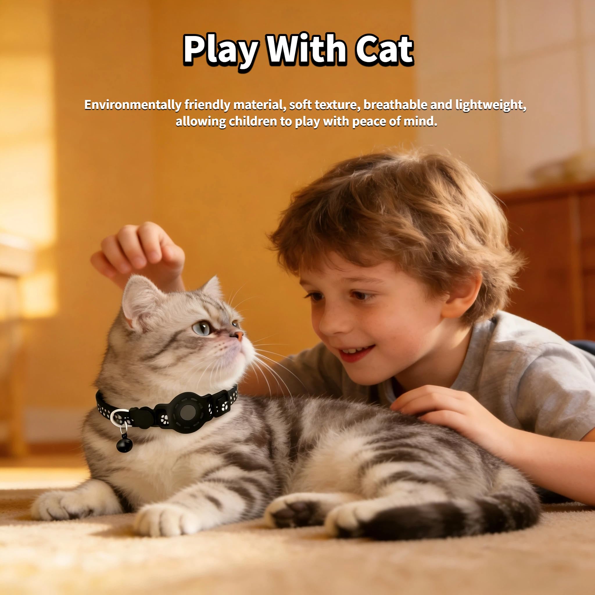 Cat Collar (iOS Only) - Pet Tracker Compatible with Apple Find My, Waterproof Smart Tag, No Monthly Fee. Advanced Safety Solution for Small & Large Cats. - image 7