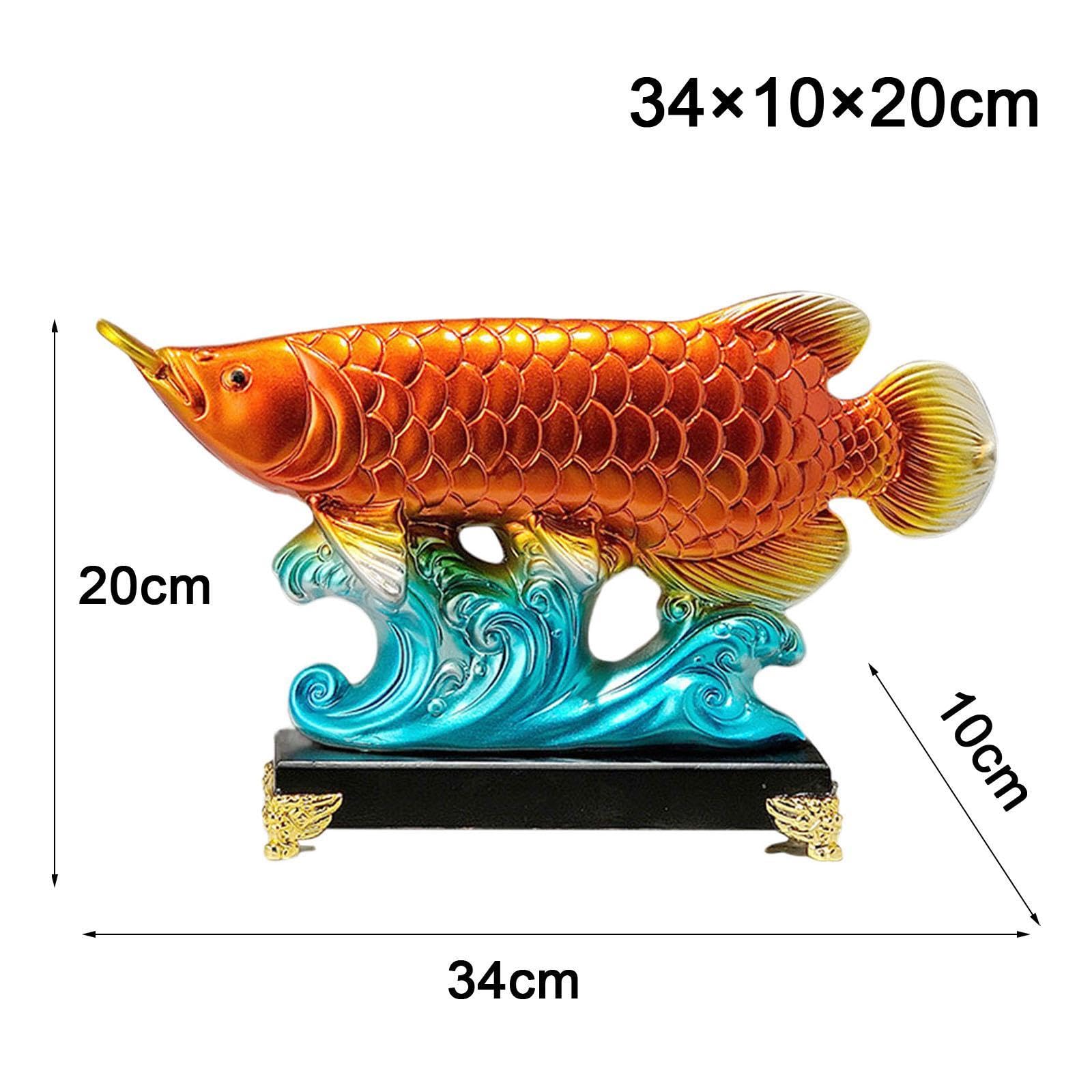Amazon.co.jp: Toysmith 中国風水魚像鯉彫刻、幸運樹脂センター