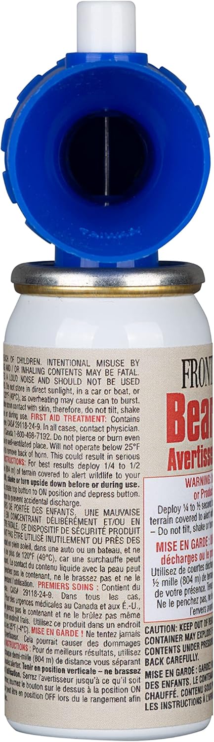 SABRE Frontiersman Bear Horn – Sound Heard Up to ½ Mile (805 M), Warn Bears & Give Them a Chance to Leave – Alert If Lost : Sports & Outdoors