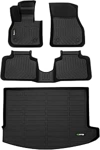 HAFIDI All-Weather Floor Mats & Cargo Liner Set For Honda HR-V 2016-2022 AWD Models - Custom Fit, TPE Material, Black - View #11