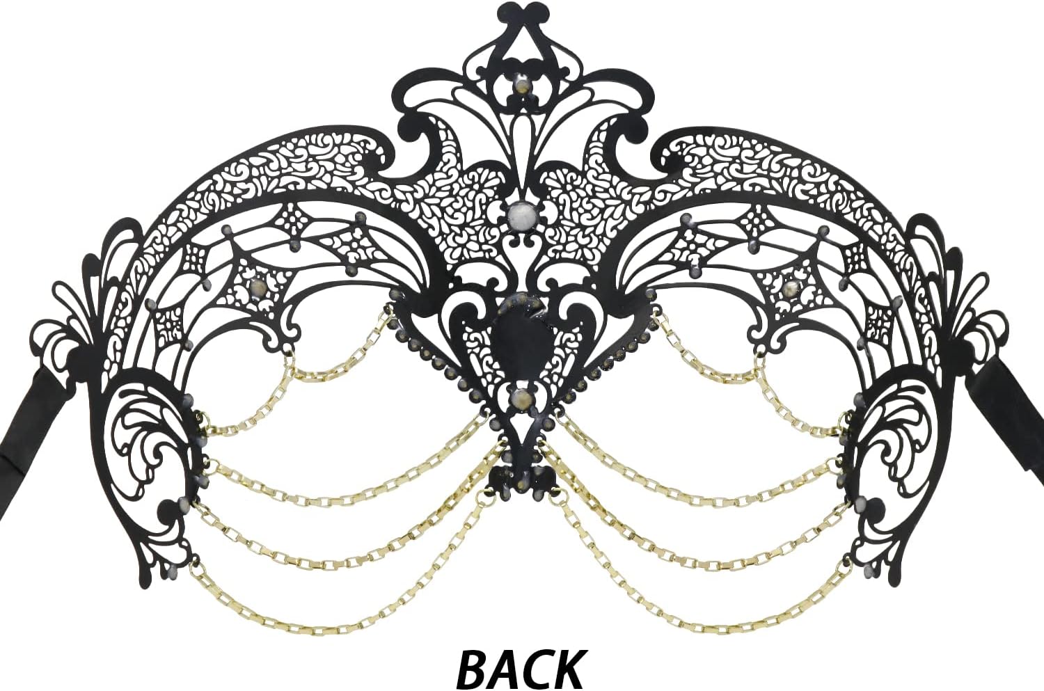 Thmyo Women's Masquerade Laser Cut Metal Venetian Pretty Halloween Costume Mask