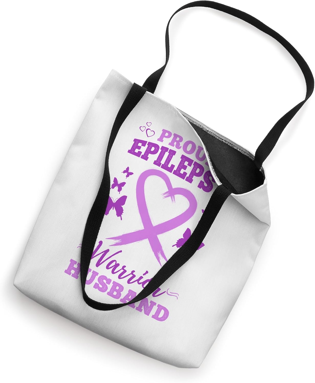 Proud Epilepsy Warrior Husband Epilepsy Awareness Tote Bag