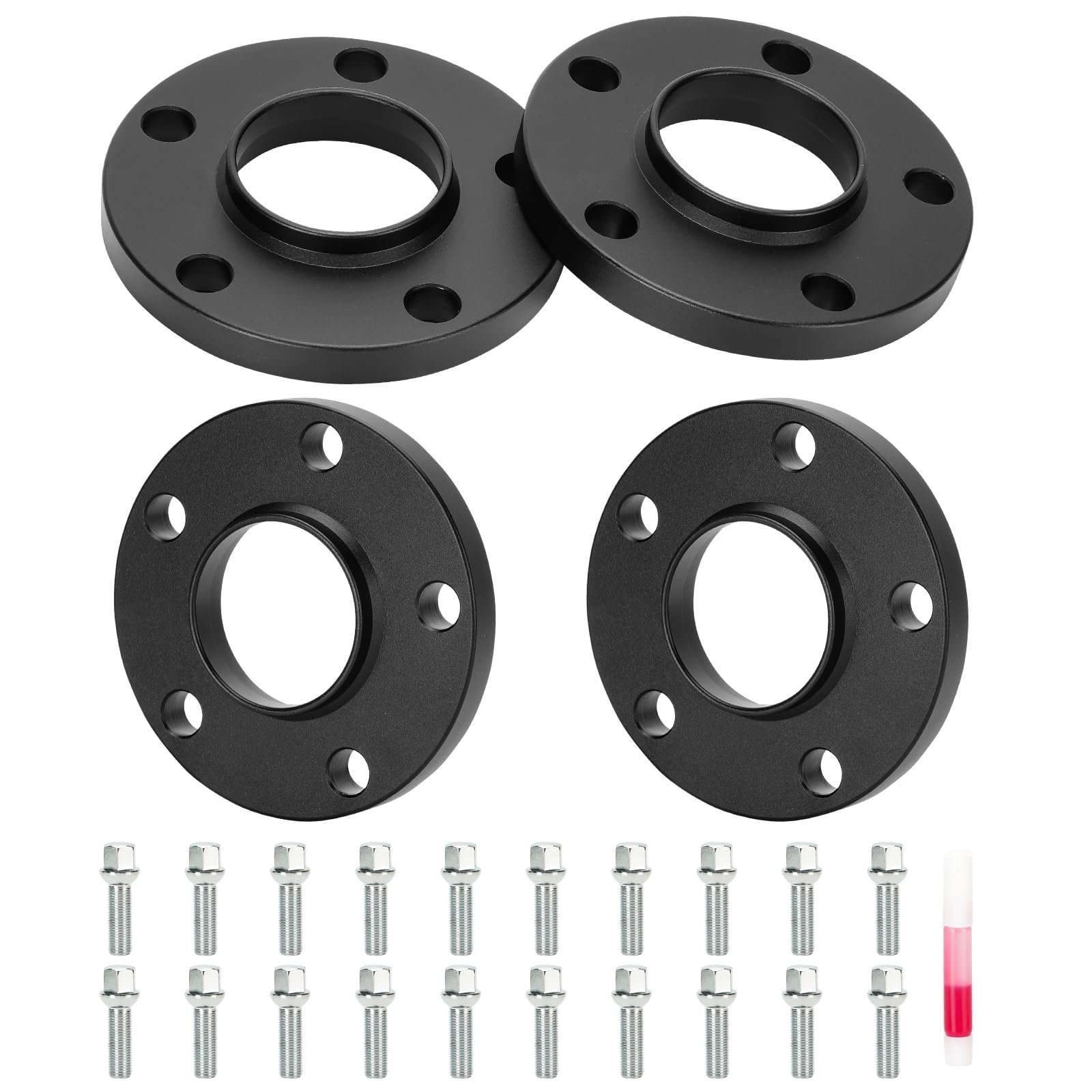 TadaMark 5x112 Hubcentric Wheel Spacers 15mm 5 Lug Wheel Adapter fit for Mercedes Benz Audi A160 A180 A190 A200 B180 B200 B250 C230 C280 C300 C350 C63 B8 A4 S4 A5 S5 66.6mm Bore with M14x1.5 Studs 4pc