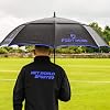 FORTRESS Baseball Umbrella | 60-Inch Double Canopy, Lightweight Fiberglass Frame, Automatic Open, EVA Foam Handle – Ideal for Baseballers Players & Sports Enthusiasts