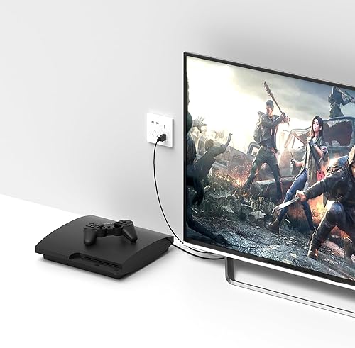 Miniatura 38 de 4 AV a HDMI, 1080P/720P 4 vías RCA compuesto CVBS AV Switch a HDMI convertidor adaptador compatible 4:3/16:9 conmutación, para Sega Xbox PS1 PS2 PS3