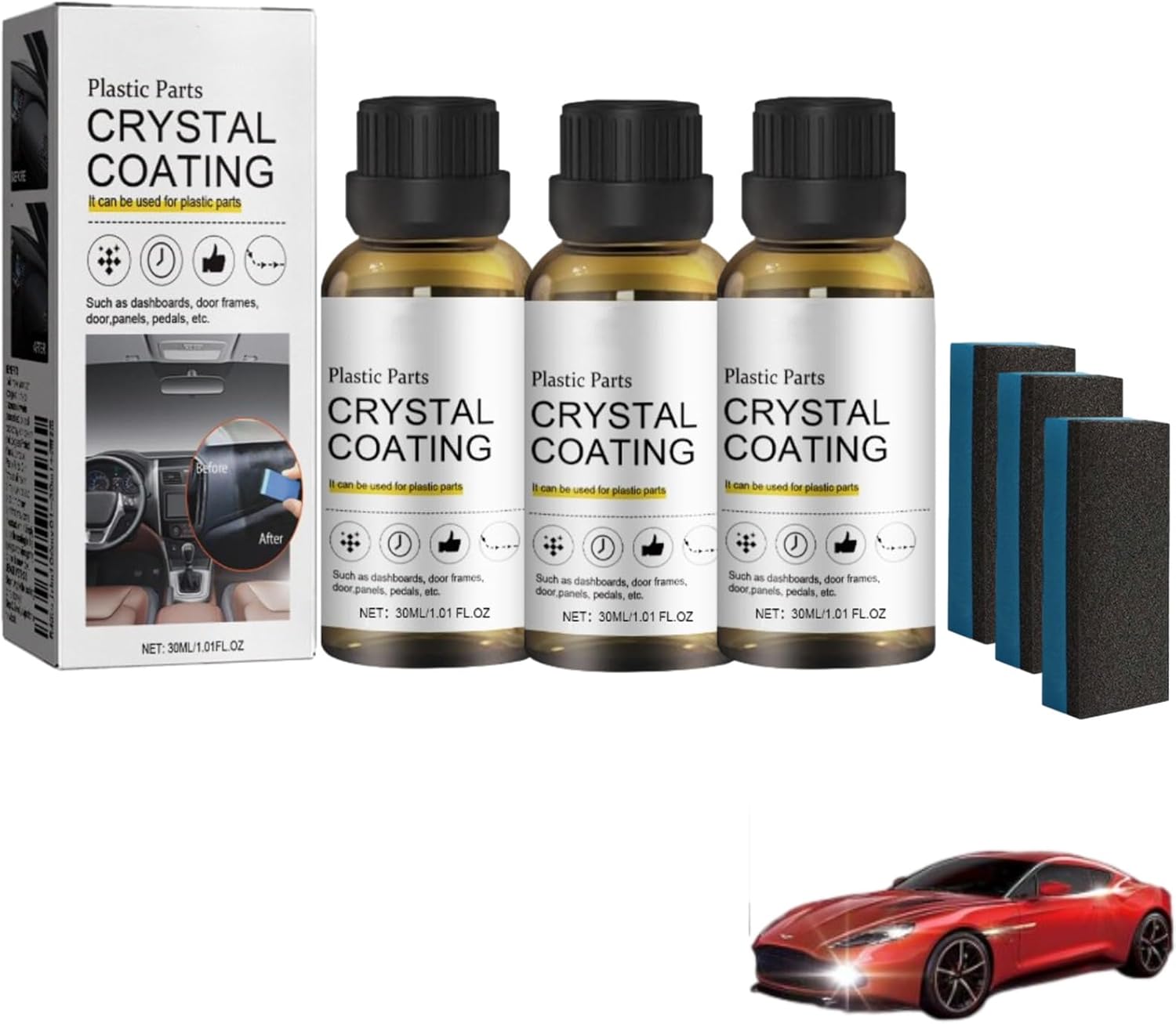 Plastics Parts Crystal Coating, Crystal Coating for Car