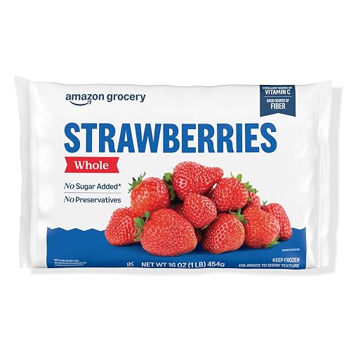 Amazon Grocery, Whole Strawberries, 16 oz, Frozen (Previously Happy Belly,