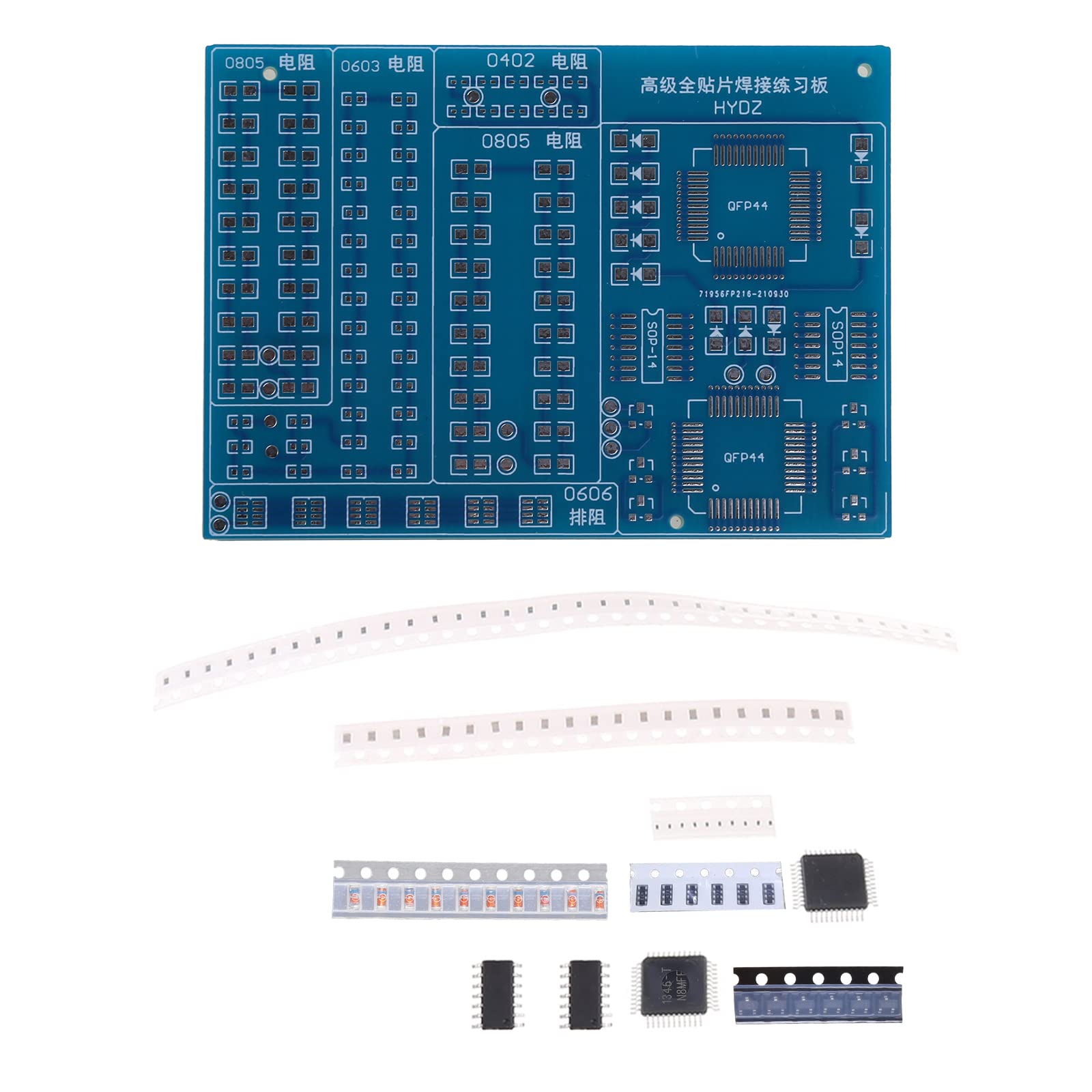 Zhouyqx As Shown Components Soldering Practice Board Plate Diode Resistor For Beg
