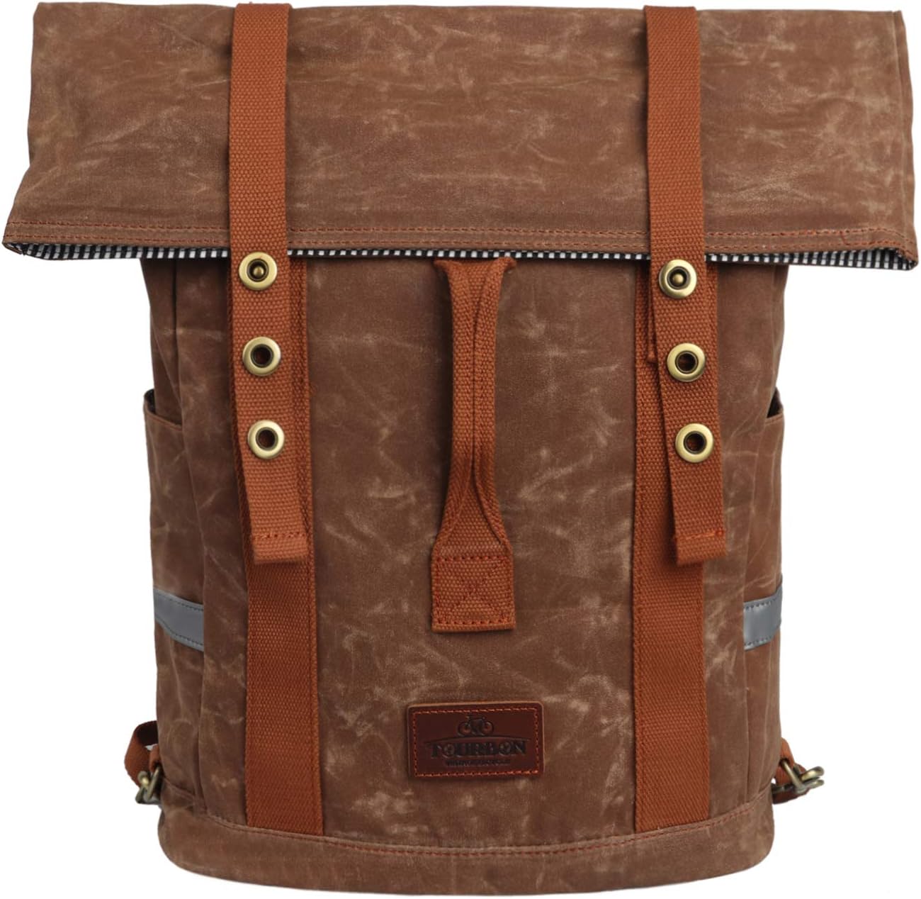 TOURBON Canvas Convertible Backpack Panniers Bicycle Cycling Bike Rear