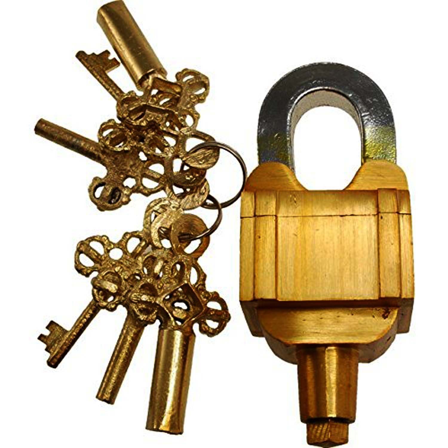 Cadenas en laiton avec clés Padlock-01ZT de sécurité
