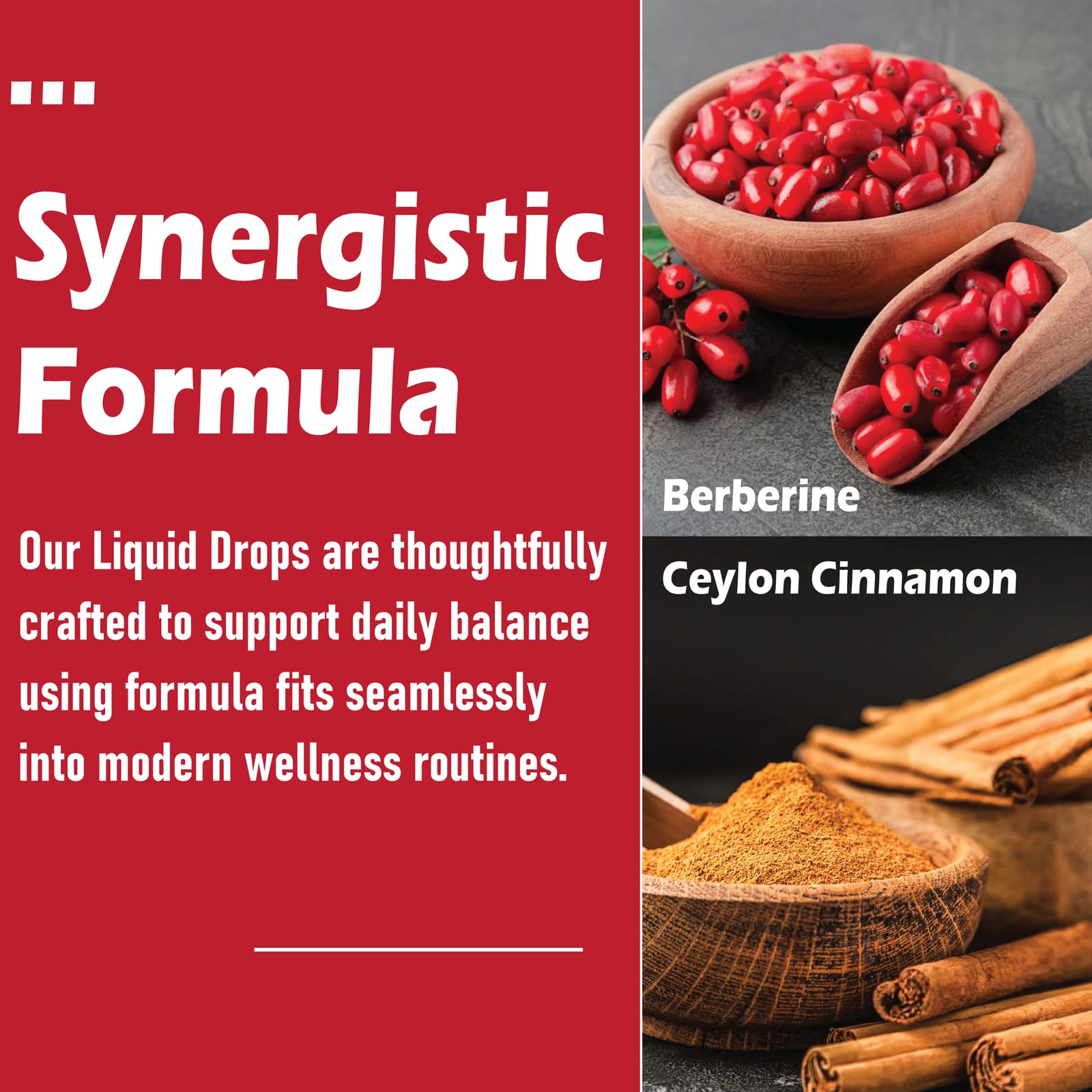 Glucora Berberina Liquida with Ceylon Cinnamon Supplement Liquid Drops — Amazon image 3