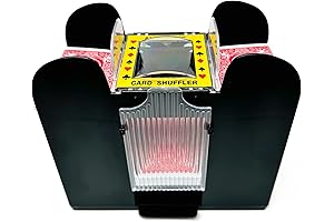 Brybelly 6-Deck Battery-Operated Card Shuffler (Made in USA)