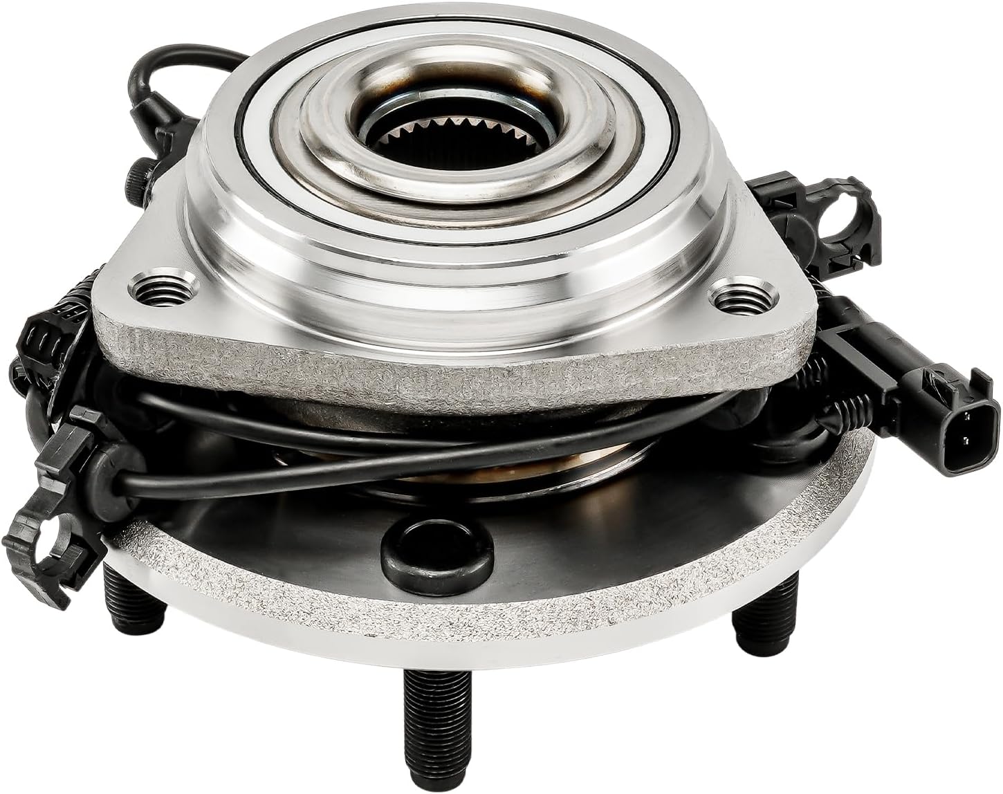 KAX 513272 1PC Front Wheel Hub Bearing Compatible with Jeep Wrangler 2007-2010,W/ABS 5 Lugs Wheel Bearing and Hub Assembly