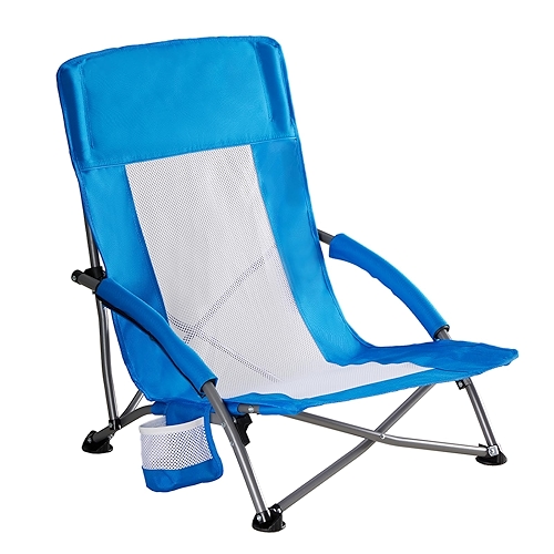 NEWBULIG Low Beach Chair – Folding Camping Chair for Adults, Low Profile Lawn Chair with C...