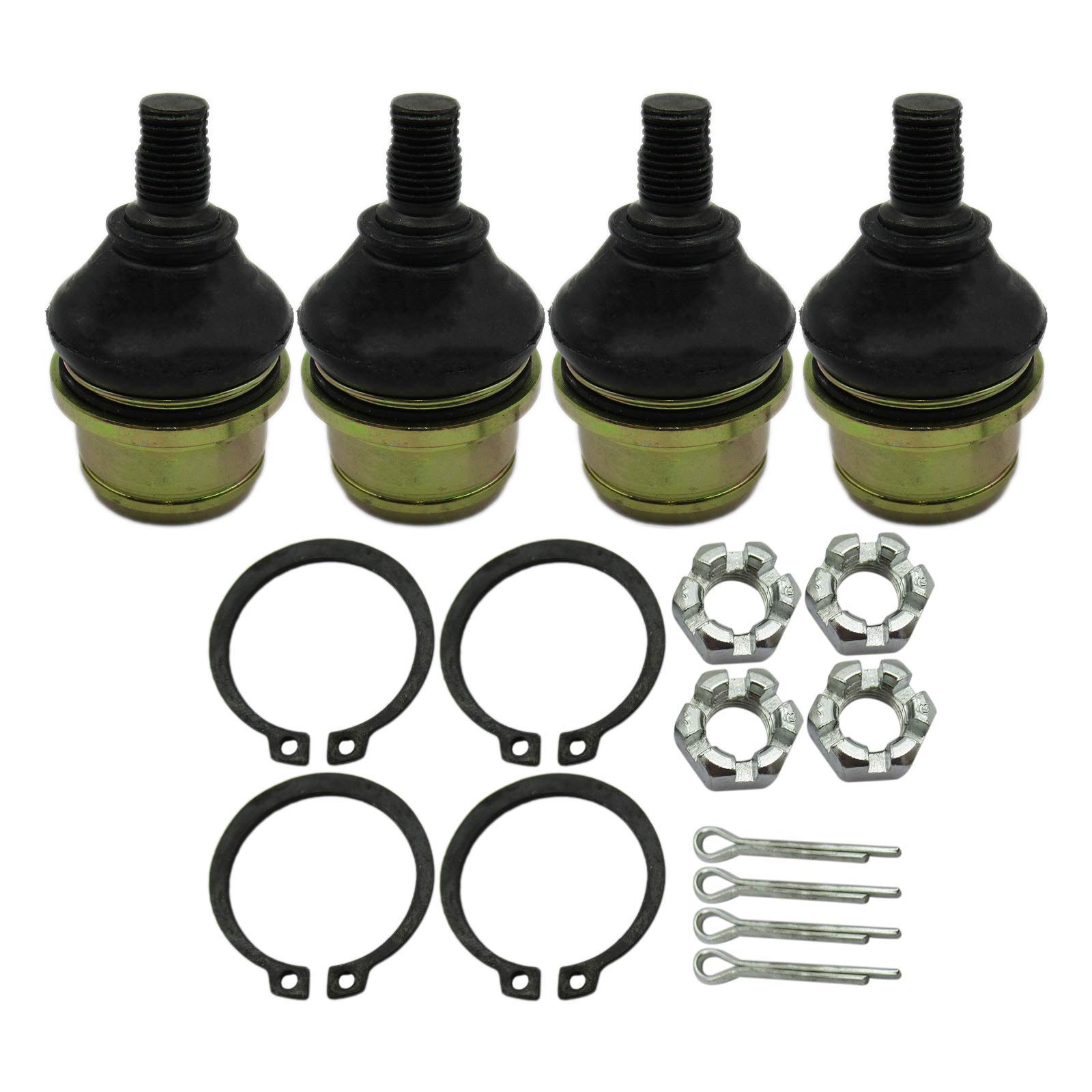 New 4 Pcs Ball Joint Kit Fit for Honda 51355-HP5-601 51375-HP5-601 Rancher 420 Upper Lower