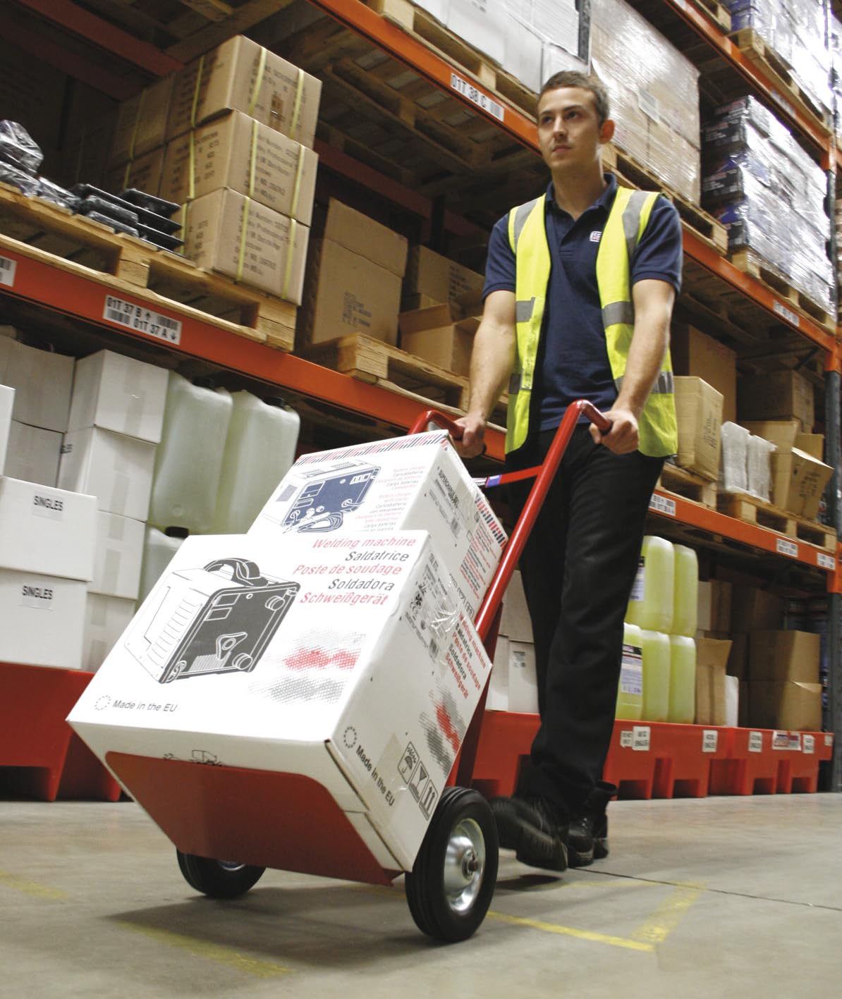 Sealey CST983 wózek transportowy z solidnymi oponami pojemność 150 kg