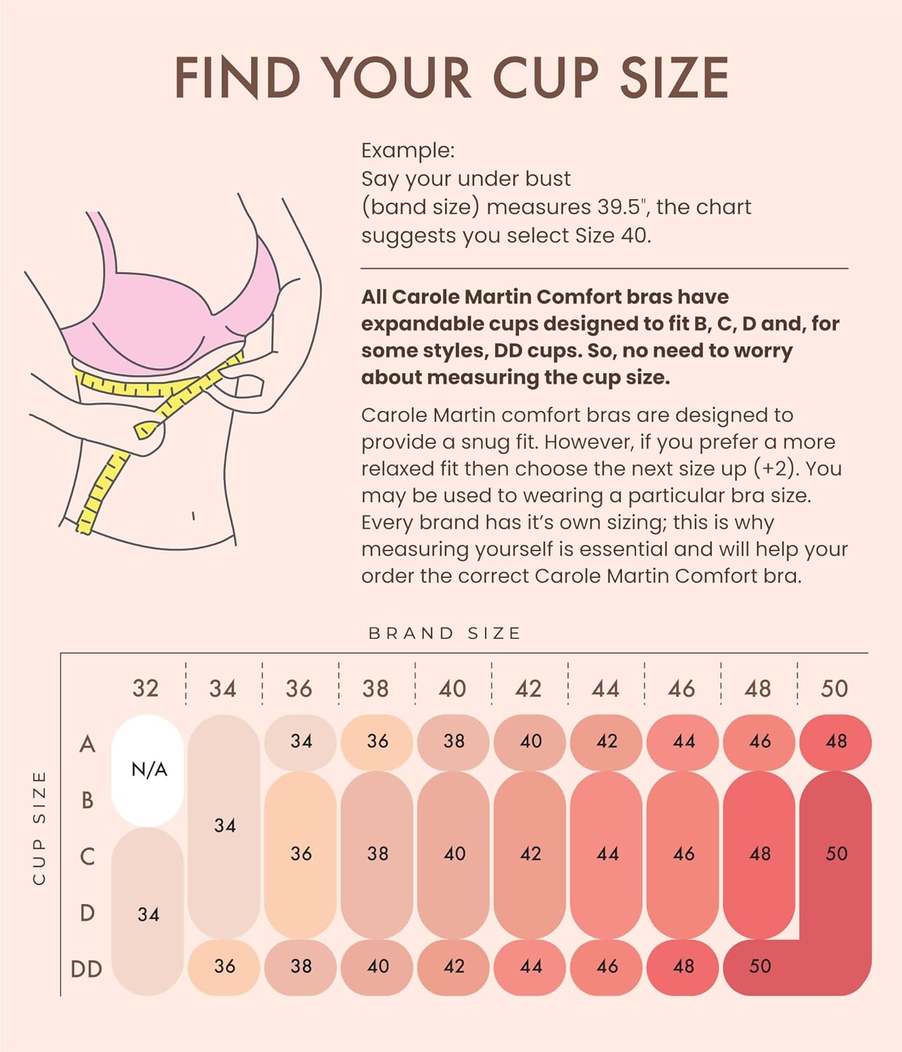 Carole Martin Strapless Bras for Women, Wireless Womens Bandeau Bra from Small to Plus Size - Image 6