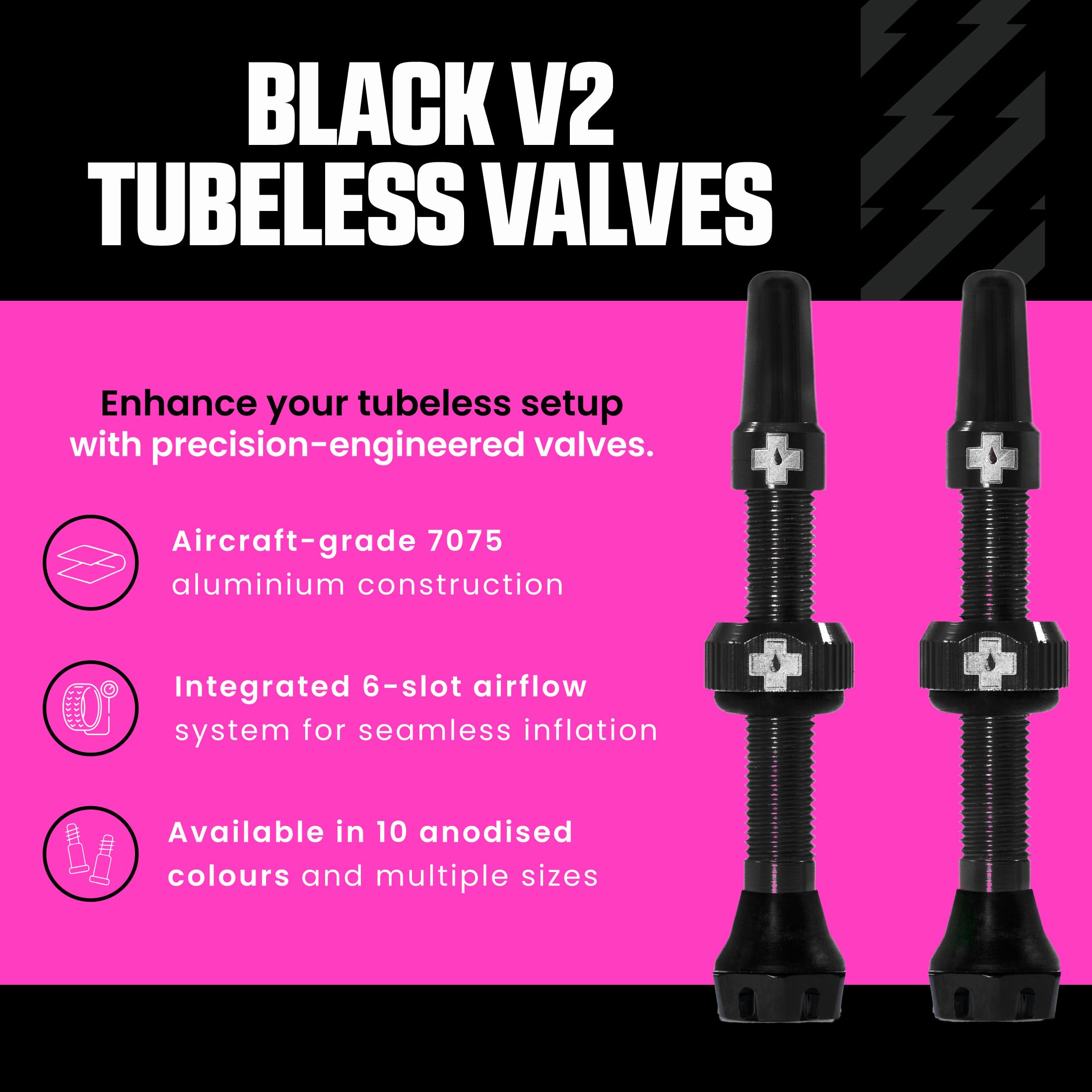 Valves Tubeless 44 Mm En Alliage D'aluminium – Lot De 2 Avec Outil Intégré, Anti-fuite, Pour VTT Et Vélo De Route