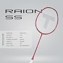 TANSO Raion SS Strung Badminton Racket (34 Lbs Tension, Recommended by Padukone School of Badminton, 77 Grams Ultra Light Weight Full Carbon Fiber with Premium Strings and Full Racquet Cover) gallery image
