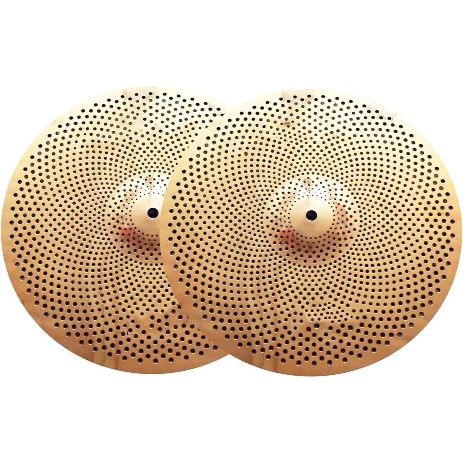 Übungsbecken-Set Mit Geringer Lautstärke 14 Hi-Hat Ein Paar(Gold)